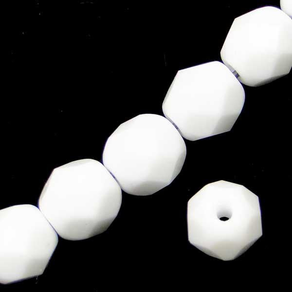 6MM Opaque White Fire Polish Ball