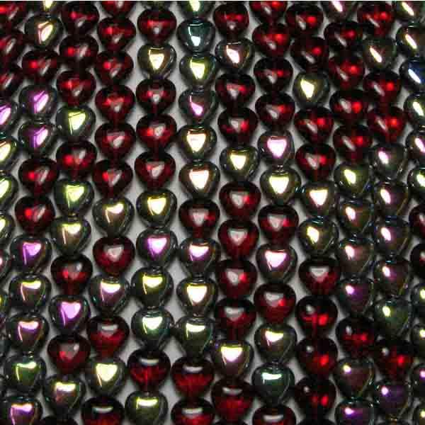 6MM Ruby With Vitrail Heart