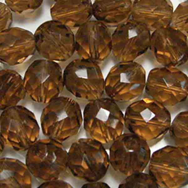 6MM Smoke Topaz Fire Polish Ball