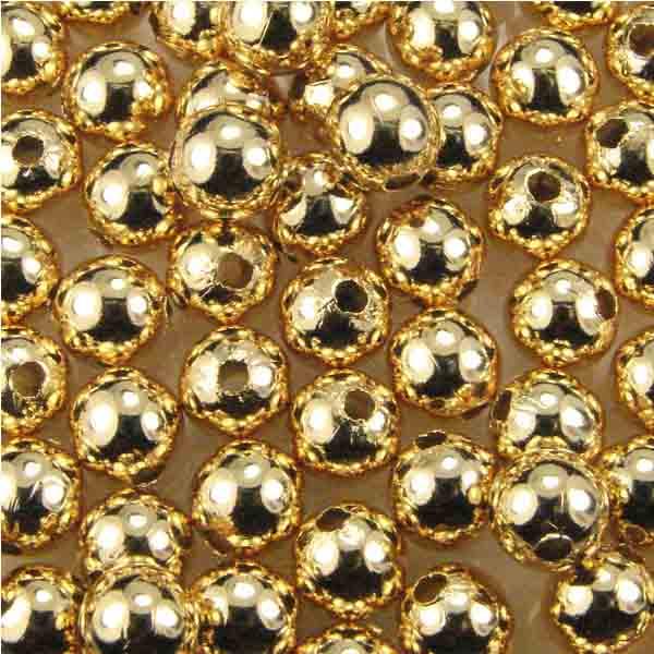 6MM Smooth Gold Plate Ball