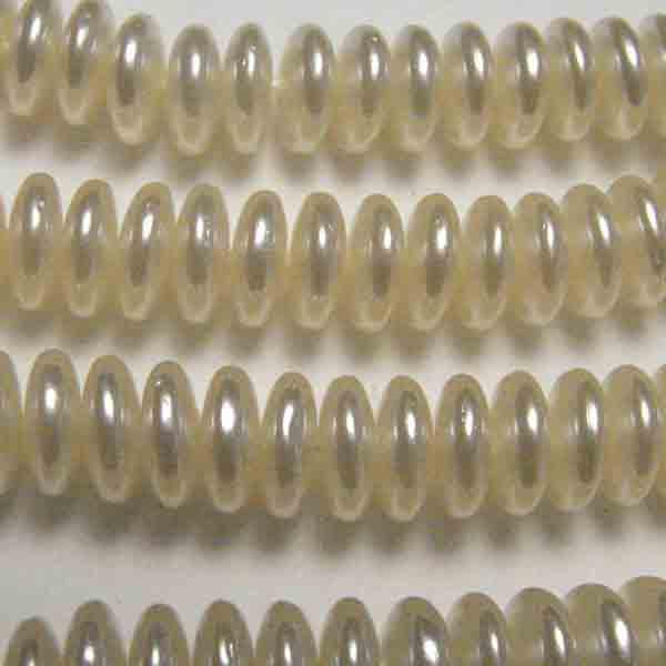 6MM White Pearl Rondelle
