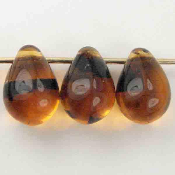 6x4MM Tortise Tear Cross Hole