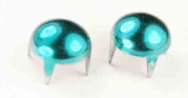 7MM Teal Smooth Nailhead