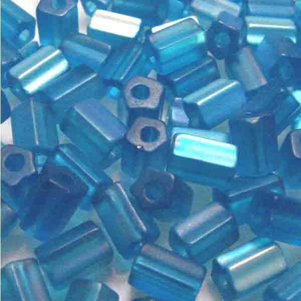 7x4MM Matte Capri AB Ribbed Cylinder Tube