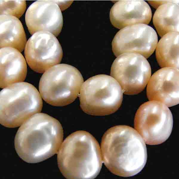 7x8MM Baroque Rosy Peach Iris Pearl
