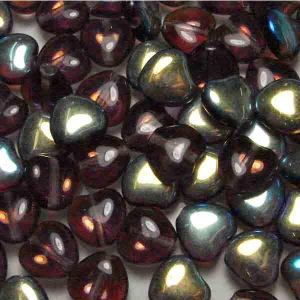 8MM Amethyst Ab Heart