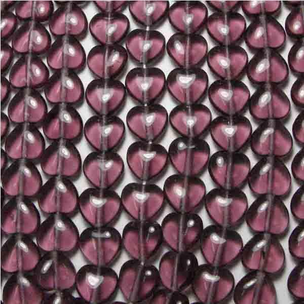 8MM Amethyst Heart