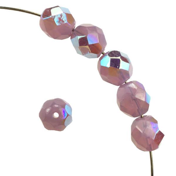 8MM Amethyst Opal Fire Polish