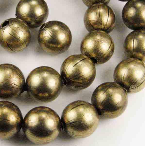 8MM Antique Brass Plate Ball
