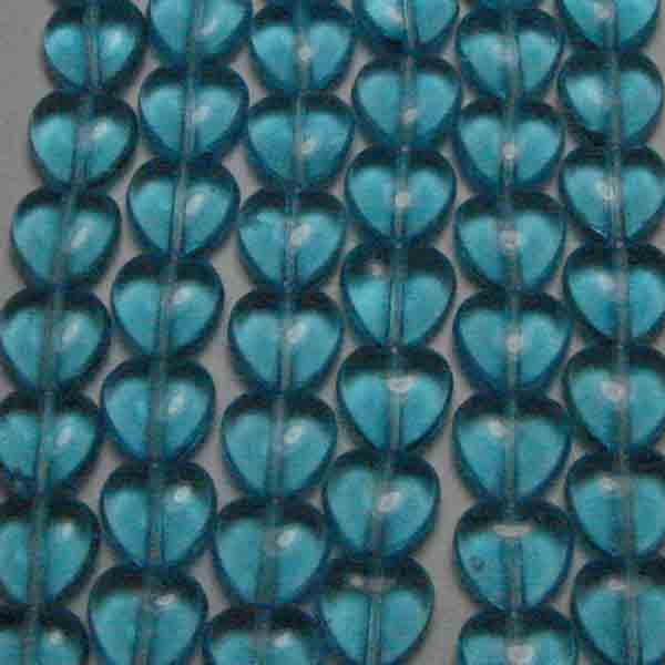 8MM Aqua Heart