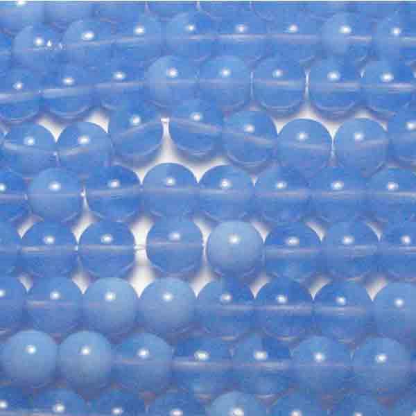8MM Baby Blue Opal Druk Ball