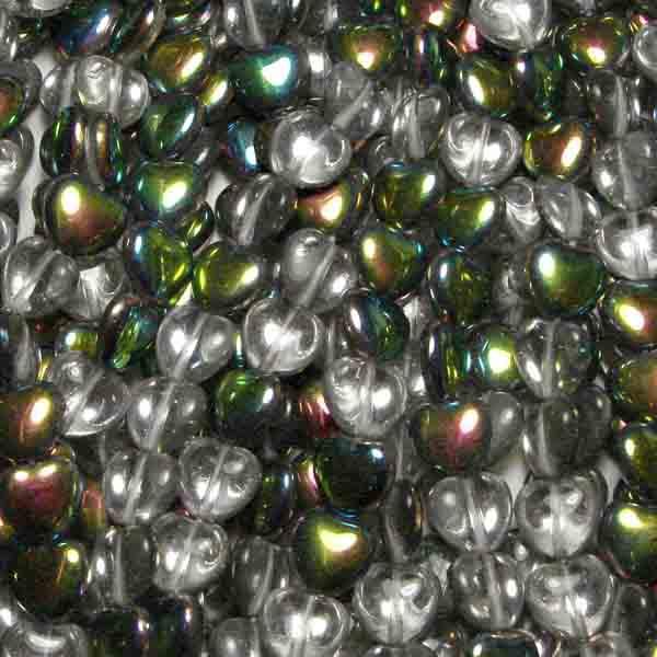 8MM Crystal With Vitrail Heart