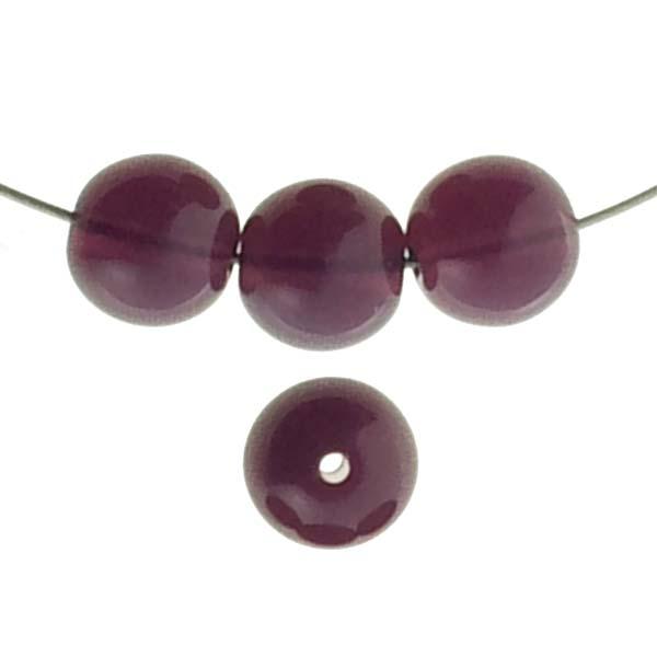 8MM Dark Amethyst Opal Round Druk Ball