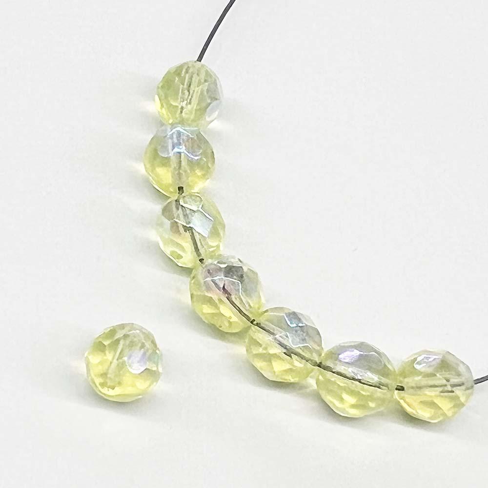 8MM Jonquil Ab Fire Polish Ball