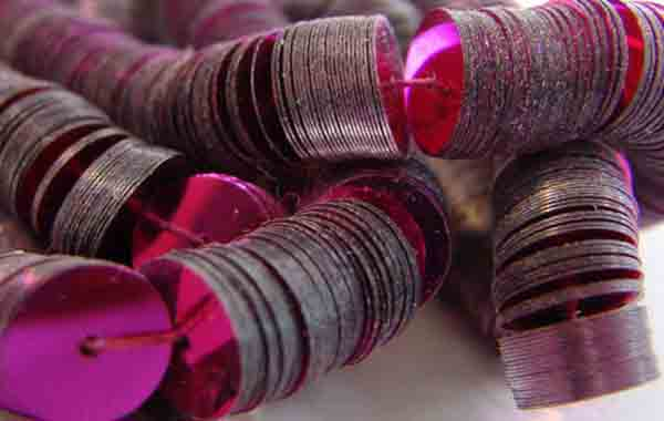 8MM Metallic Fuchsia Flat Sequin