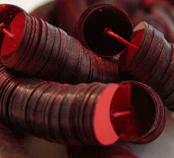8MM Metallic Red Flat Sequin