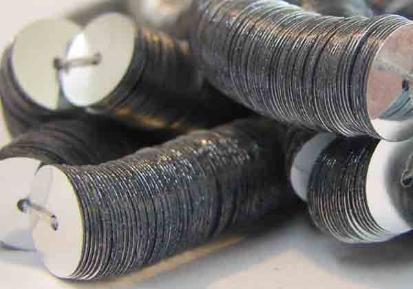 8MM Metallic Silver Flat Sequin