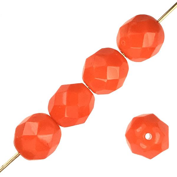 8MM Orange Fire Polish Ball