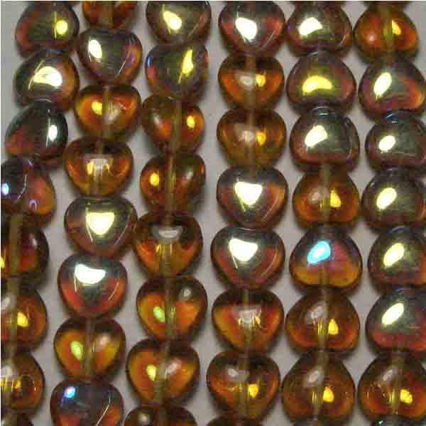 8MM Topaz Ab Heart