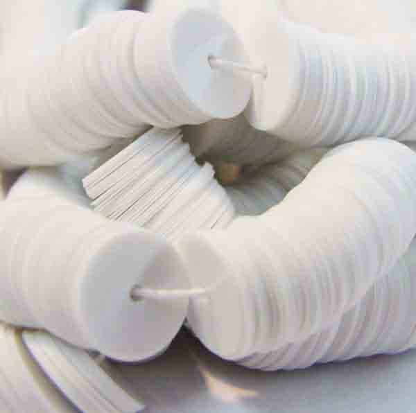 8MM White Iris Flat Sequin