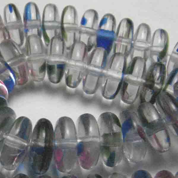 8X4MM Rainbow Crystal Belly Rondelle