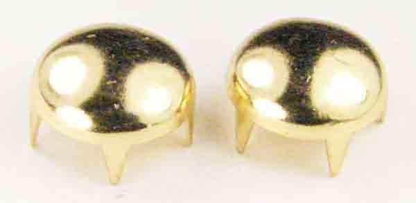 9MM Gold Smooth Nailhead