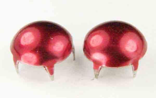 9MM Red Smooth Nailhead