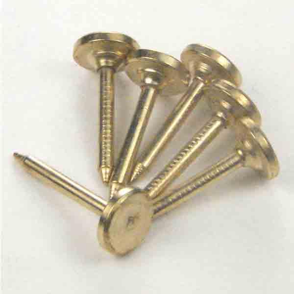 9mm Gold Lapel Tac Post With 5MM Gluing Pad