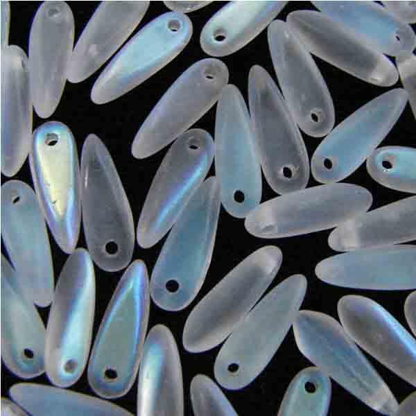 Alexandrite Matte AB 10x3MM Dagger Pendant