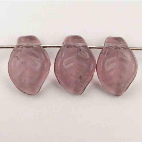 Amethyst 10X15MM Leaf