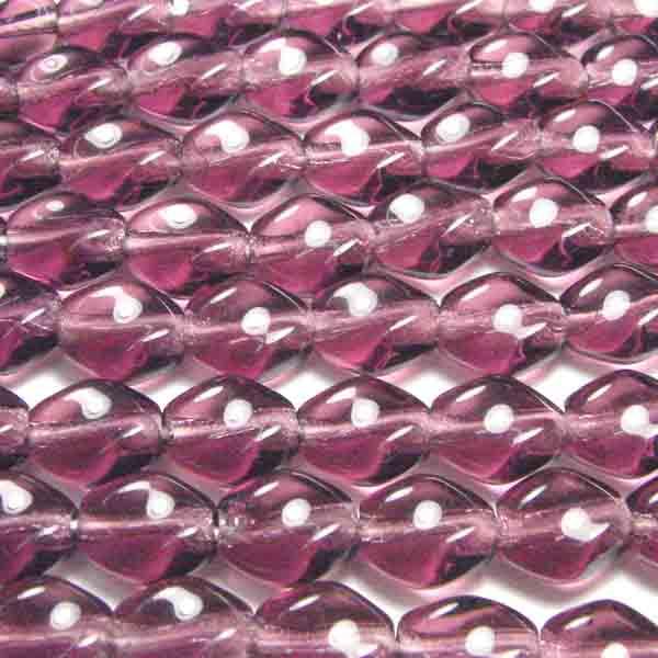 Amethyst 10X8MM Twisted  Oval
