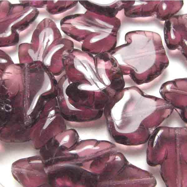 Amethyst 15x14MM Leaf