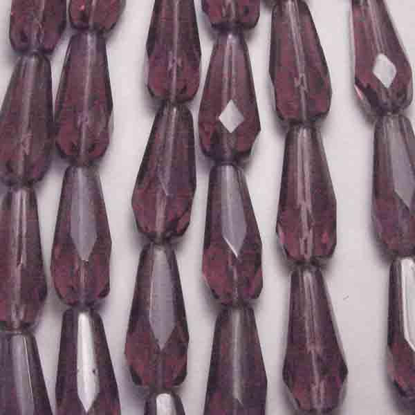 Amethyst 20X9MM Fire Polish Tear