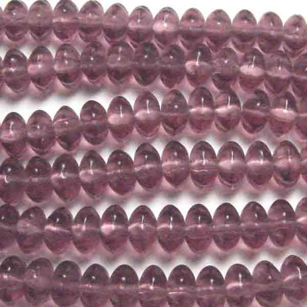 Amethyst 3x5MM Melon Rondelle