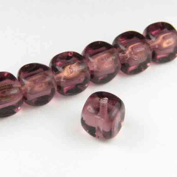 Amethyst 5MM Rounded Cube