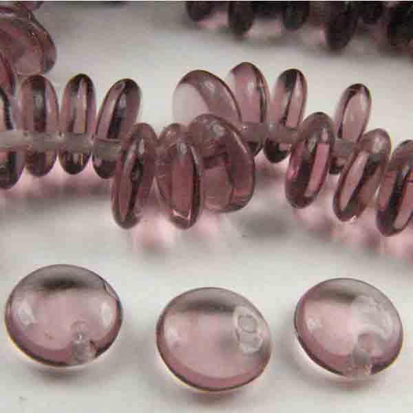 Amethyst 6MM Lentil Drop