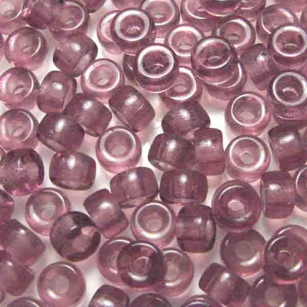 Amethyst 6x4MM Crow Style Roller Bead