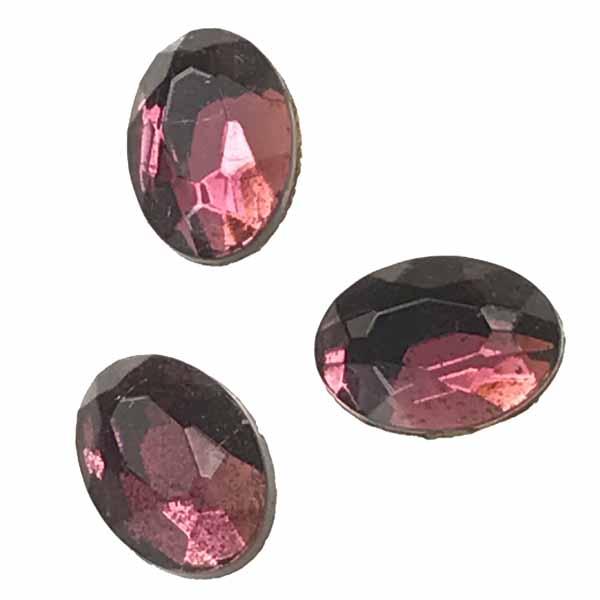 Amethyst 7X5MM Mirrored Oval Cabachon