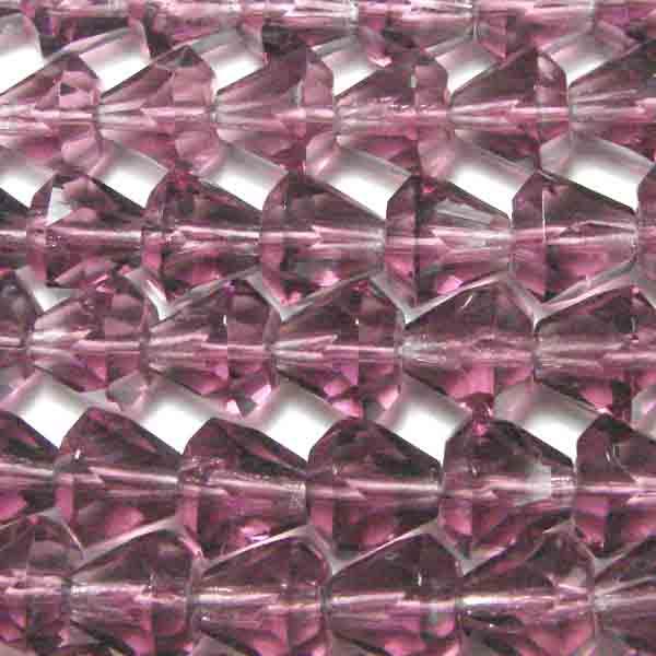 Amethyst 8x7MM Fire Polish Bell