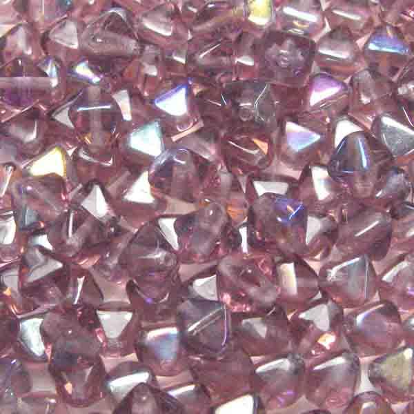 Amethyst AB 6MM Square Bicone