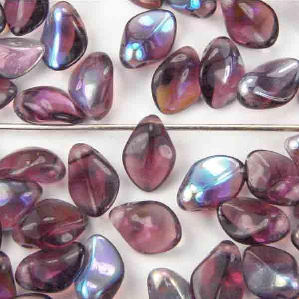 Amethyst AB Curved Petal Dagger 8X6MM