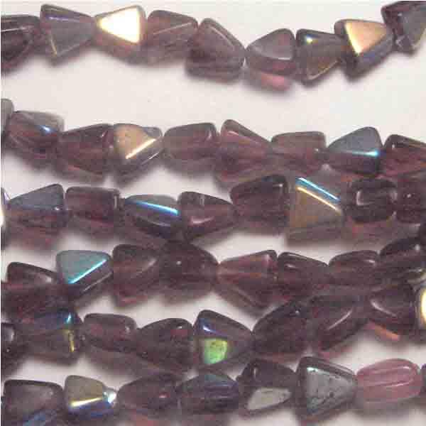 Amethyst Ab 5mm Triangle Bead