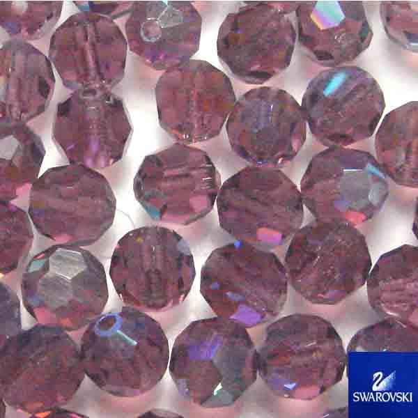 Amethyst Ab 6MM Cut Swarovski Ball