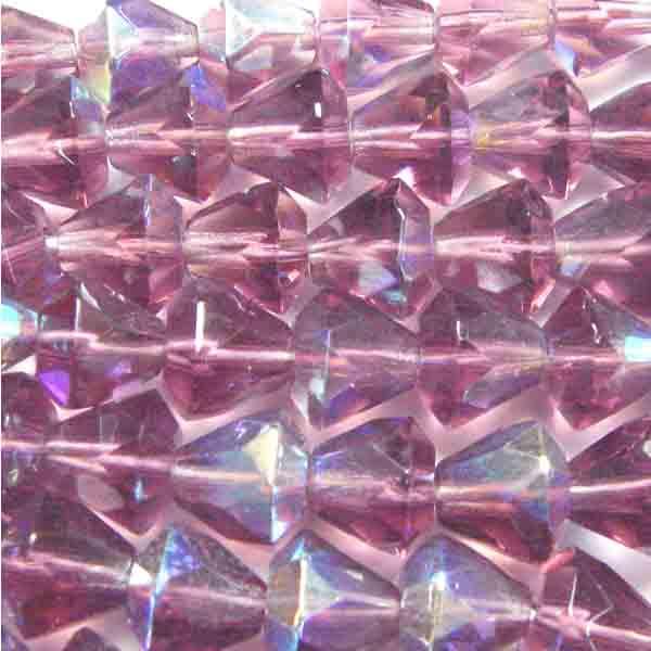 Amethyst Ab 8x7MM Fire Polish Bell