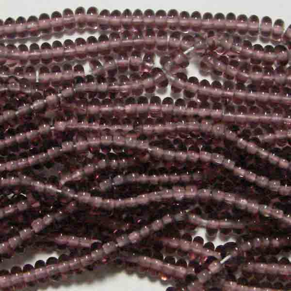 Amethyst Belly Rondelle 4x2MM