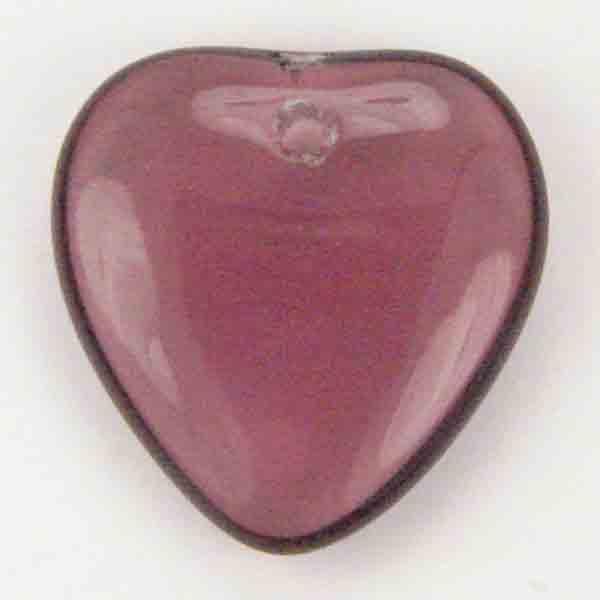 Amethyst Heart 10MM Pendant