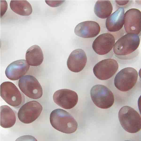 Amethyst Matte AB 6x4MM Tear Drop