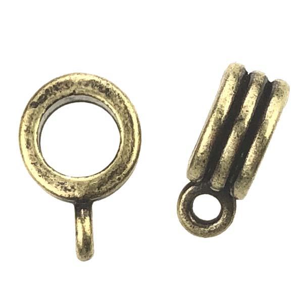 Antique Brass 12x4.5MM Bail Hanger With 5MM Hole