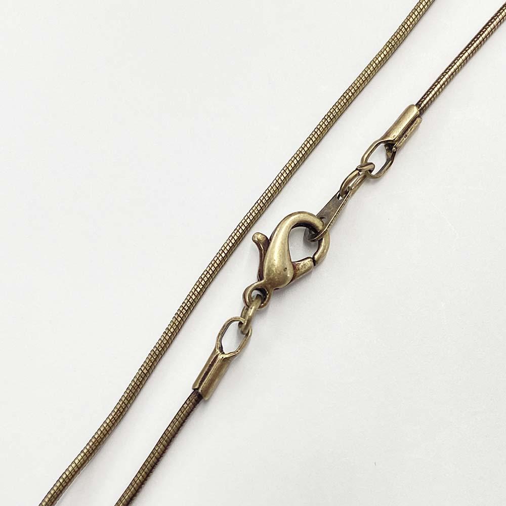 Antique Brass 16 Inch 1.5x2MM Cable Chain Necklace