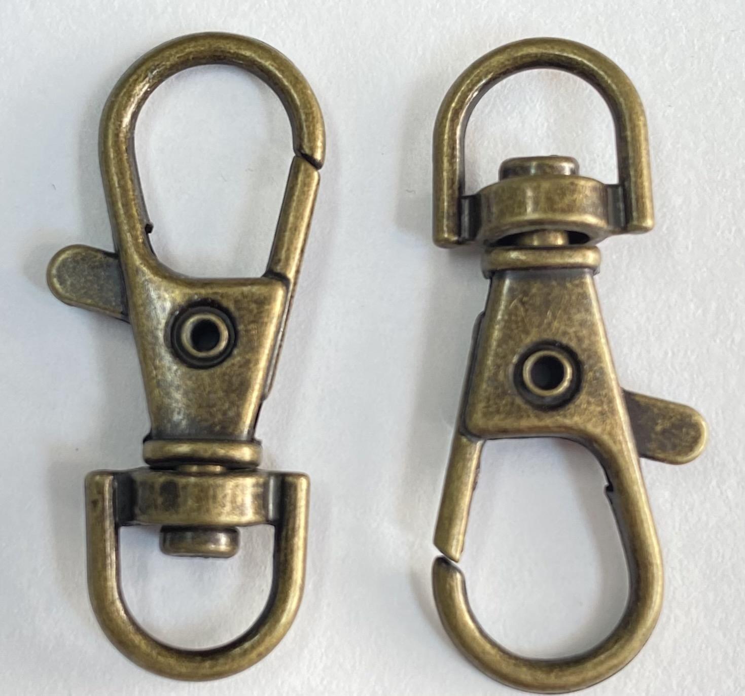 Antique Brass Color 37x15MM Swivel Clasp